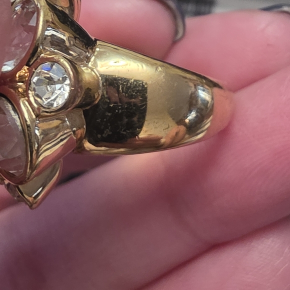 Vintage Cluster Dome Style Ring With Old Mine Style Faceted Stones - Picture 12 of 16